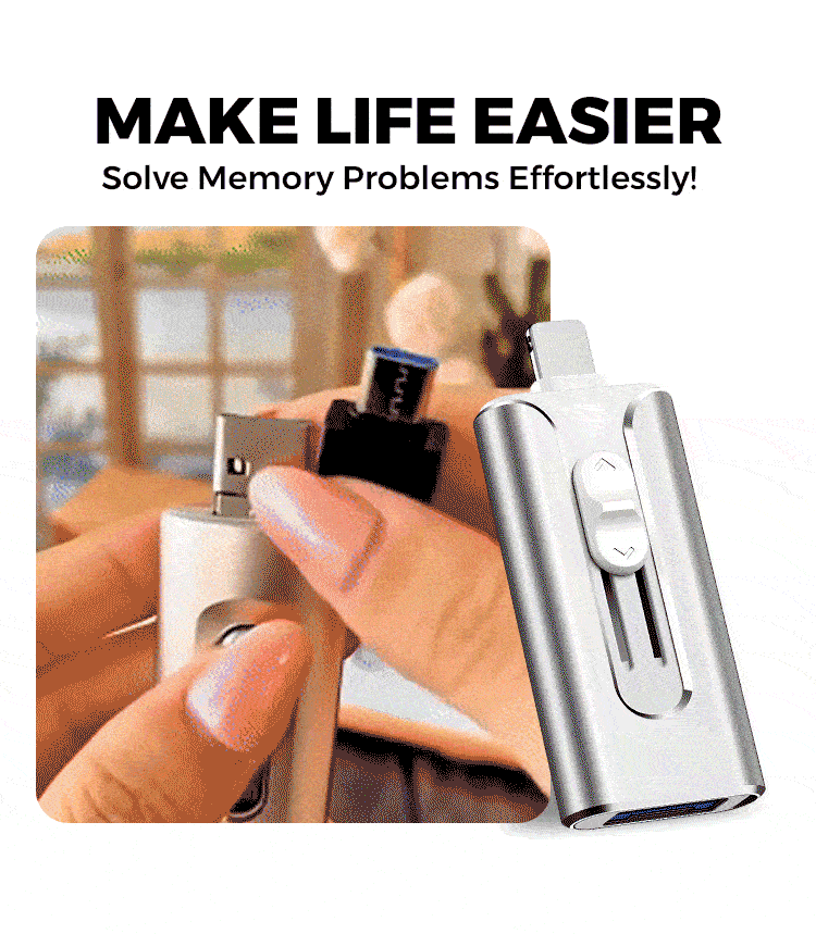 📱💾 Memoria USB 4 en 1 para iPhone, Android y PC - imagen 2