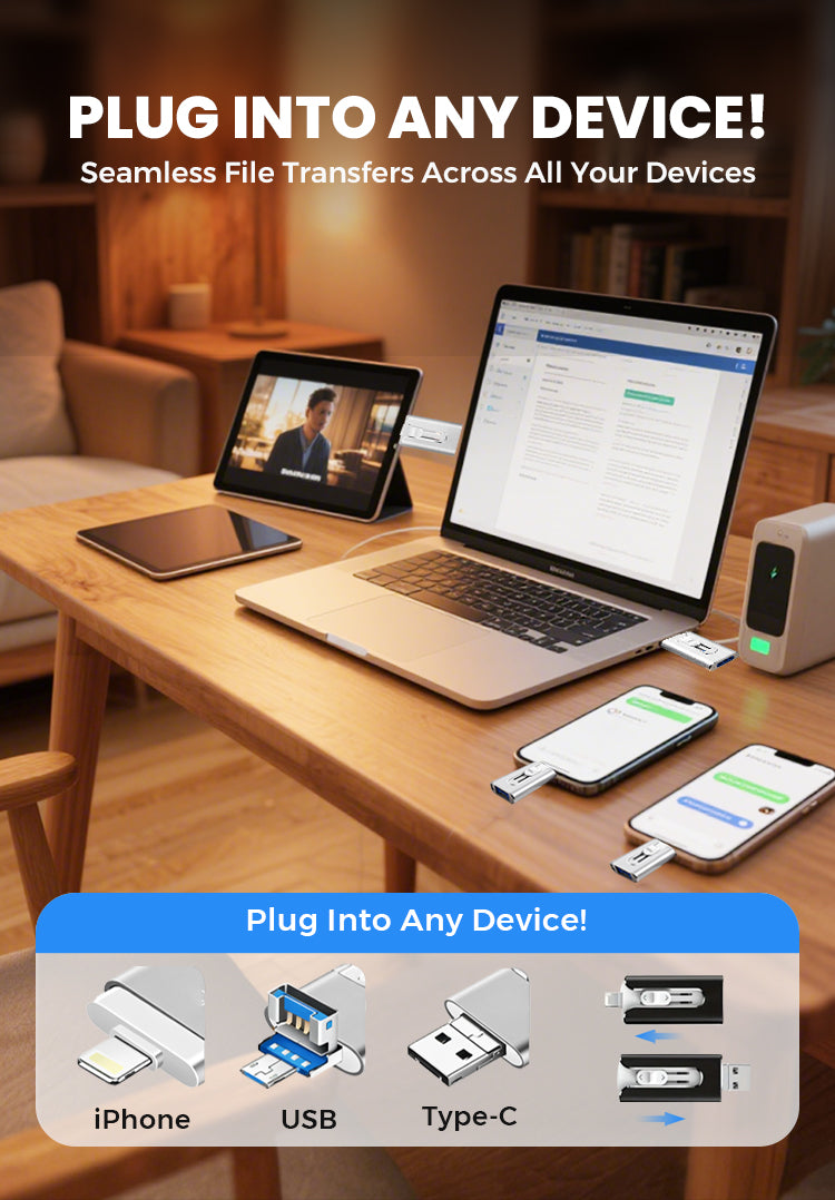 📱💾 Memoria USB 4 en 1 para iPhone, Android y PC - imagen 7