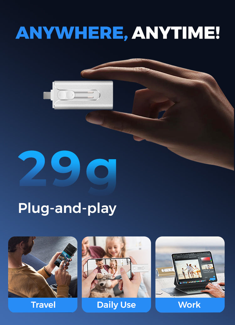 📱💾 Memoria USB 4 en 1 para iPhone, Android y PC - imagen 8