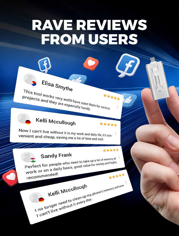 📱💾 Memoria USB 4 en 1 para iPhone, Android y PC - imagen 9