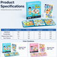 Libro magnético silencioso para niños con rompecabezas plegable y escenas: juguete educativo para niños y niña