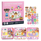 Libro magnético silencioso para niños con rompecabezas plegable y escenas: juguete educativo para niños y niña