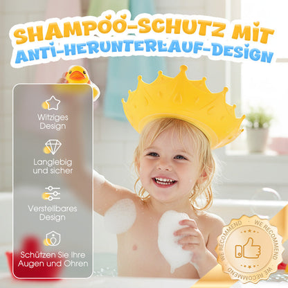 🛁 Visera Ajustable para Lavar el Pelo de Niños con Protección de Oídos
