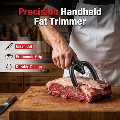 🔥 49% OFF! 🥩 Handheld Fat Trimmer for Beef & Pork, Portable Meat Fat Remover Tool, Easy Brisket Trimming BBQ Kitchen Gadget