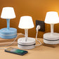💡 Lámpara de mesilla con enchufes de CA y puertos USB