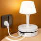💡 Lámpara de mesilla con enchufes de CA y puertos USB