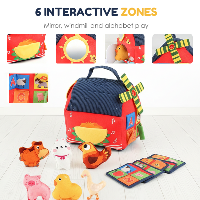 🧸 Granja de Peluche Interactiva con Marionetas de Animales - imagen 3