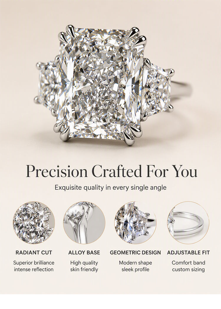 💍 Anillo Elegante con Circonita de Corte Cuadrado - imagen 2