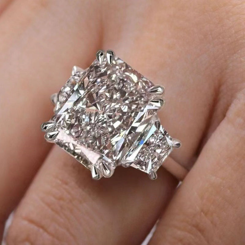 💍 Anillo Elegante con Circonita de Corte Cuadrado - imagen 8