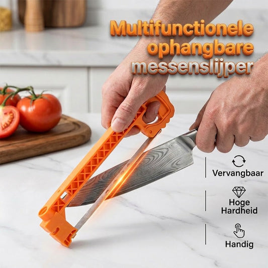 Afilador multifuncional colgante para cuchillos