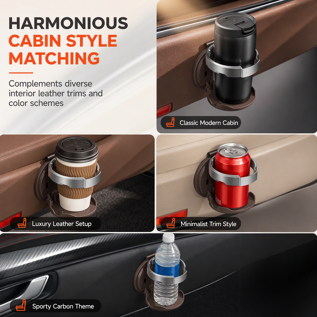 🚗🥤 Portavasos Plegable para Coche con Gancho - imagen 6