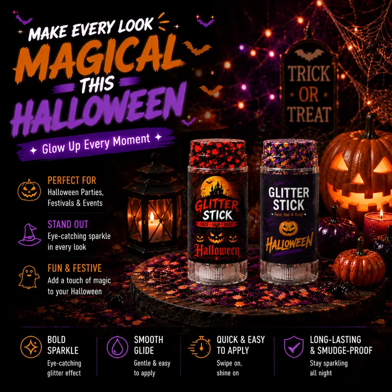✨ Barra de Glitter para Festival, Halloween y Navidad - imagen 1