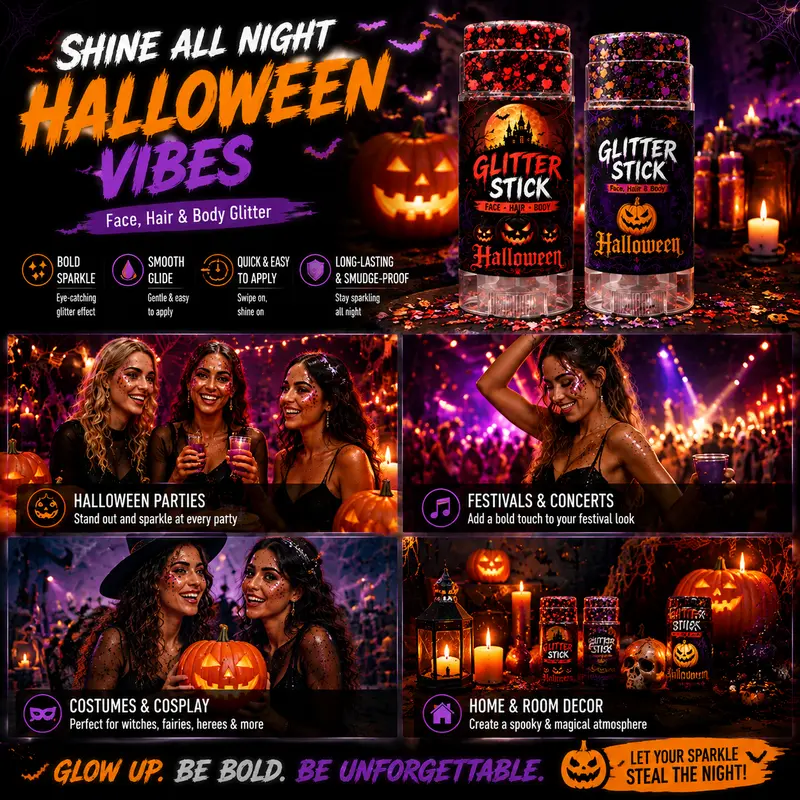 ✨ Barra de Glitter para Festival, Halloween y Navidad - imagen 5