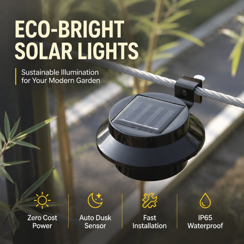 ☀️ Luz Solar LED Impermeable para Canalón y Pared Exterior - imagen 1
