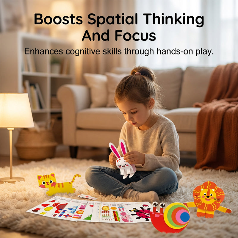 🎨 Kit de Manualidades 3D de Papel para Niños - imagen 3