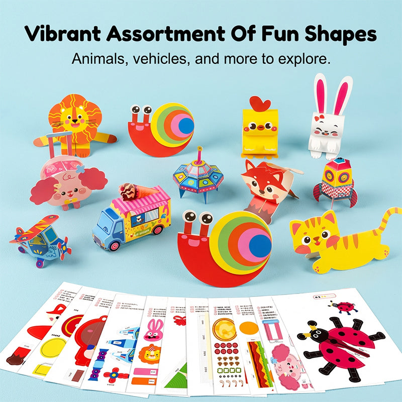 🎨 Kit de Manualidades 3D de Papel para Niños - imagen 8
