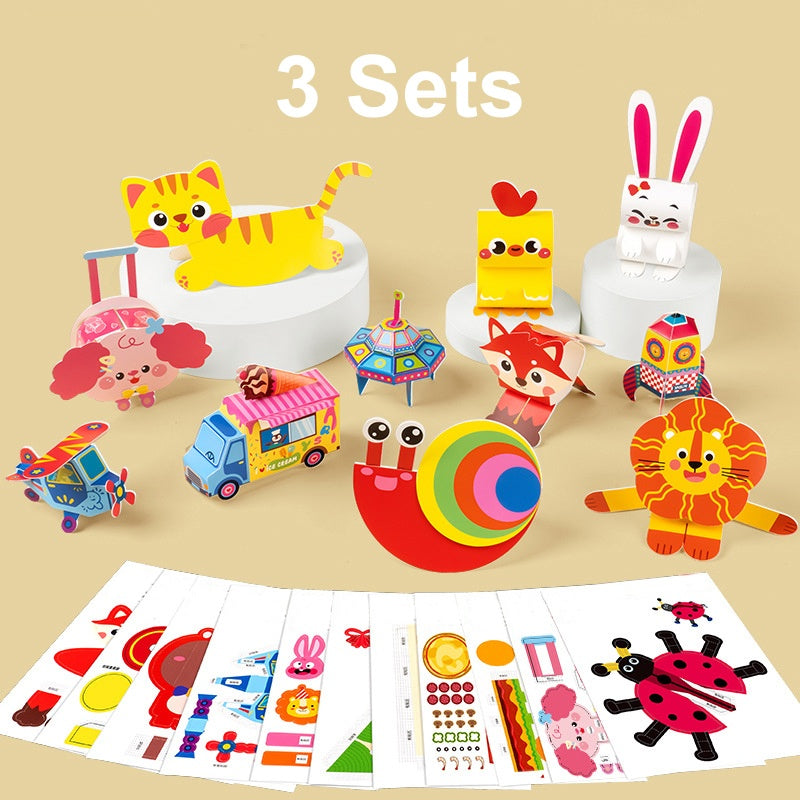 🎨 Kit de Manualidades 3D de Papel para Niños - imagen 7