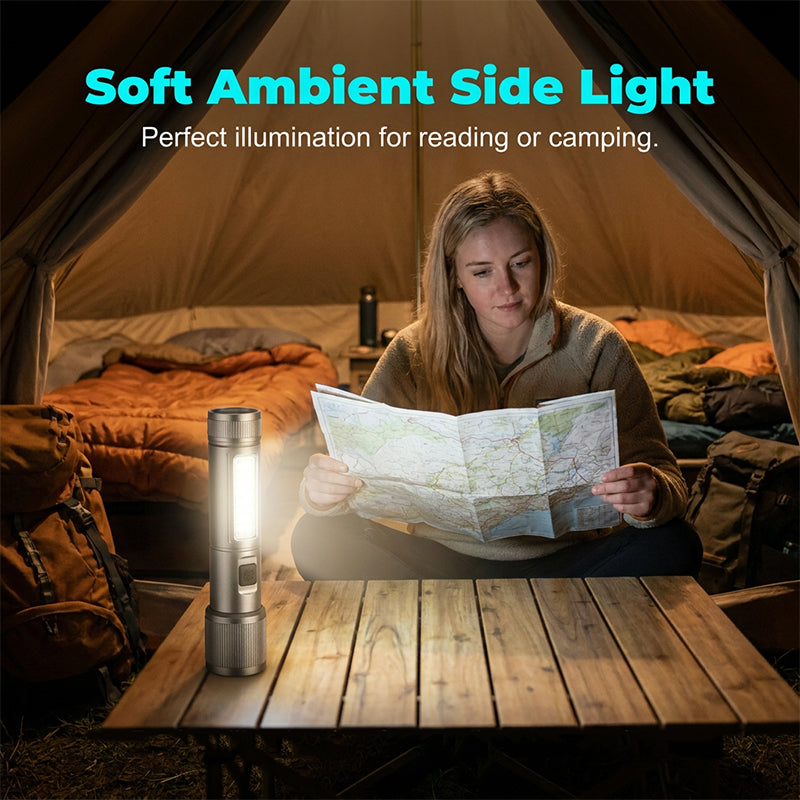 🔦 Linterna LED Multifunción con Zoom - imagen 3