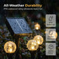 Guirnalda de luces solares impermeables para caminos y jardines.