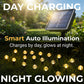 Guirnalda de luces solares impermeables para caminos y jardines.