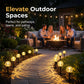 Guirnalda de luces solares impermeables para caminos y jardines.