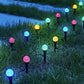 Guirnalda de luces solares impermeables para caminos y jardines.