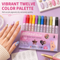💅 Set de 12 Rotuladores de Nail Art con Punta Fina