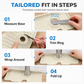 🧽 Food Grade Silicone Faucet Splash Guard Mat – Drain Fast, Flexible, Cuttable ✨