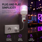 🎉 Luz de Fiesta RGB Giratoria con Adaptador Flexible