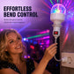 🎉 Luz de Fiesta RGB Giratoria con Adaptador Flexible