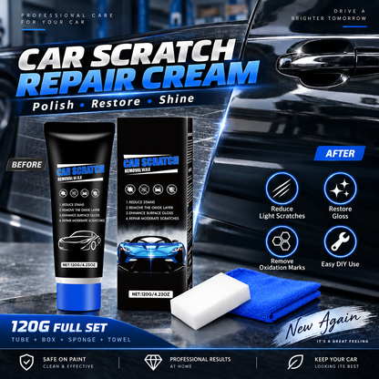 Cera pulidora premium para eliminar arañazos en el coche