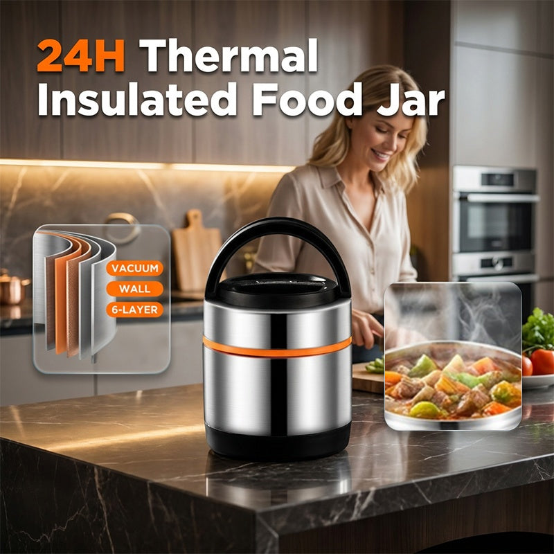 🥣 Recipiente Térmico Multicapa de Acero Inoxidable para Comida - imagen 12