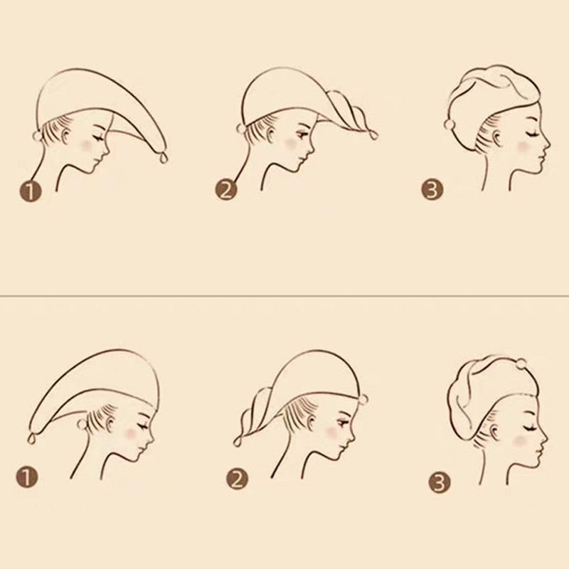 🧖 Gorro Toalla para Secar el Cabello con Botón - imagen 25