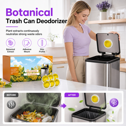 Stop Trash Odors Instantly! Botanical Adhesive Deodorizer Pods