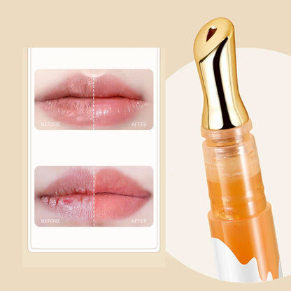 Esencia labial transparente e incolora para hidratar y dar volumen