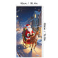 🎄 Cubierta Decorativa de Navidad para Puerta – 90 × 180 cm