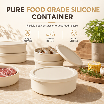 🍱 Recipientes de Silicona para Conservar y Calentar Alimentos