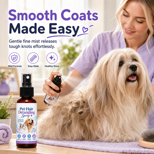 🔥 ¡50 % DE DESCUENTO! ✨Spray desenredante y alisador para mascotas