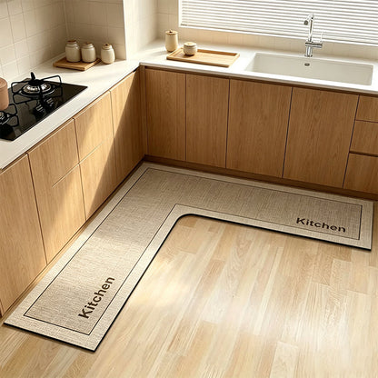🏠 Alfombra de Cocina en L de Secado Rápido