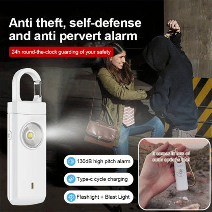 🚨 Alarma Personal de Emergencia con Sirena de 130 dB y Luz Intermitente