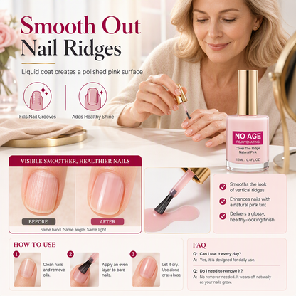 💅 Relleno alisador de estrías para uñas con acabado natural y brillant