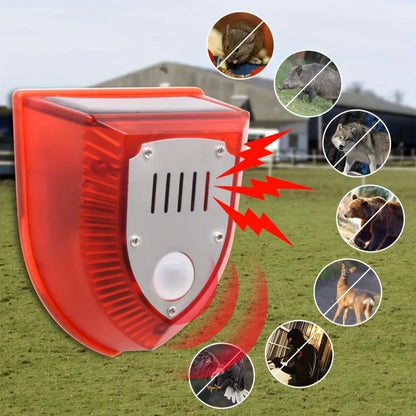 🚨 Luz Solar de Alarma con Sensor de Movimiento y Sonido de 129 dB