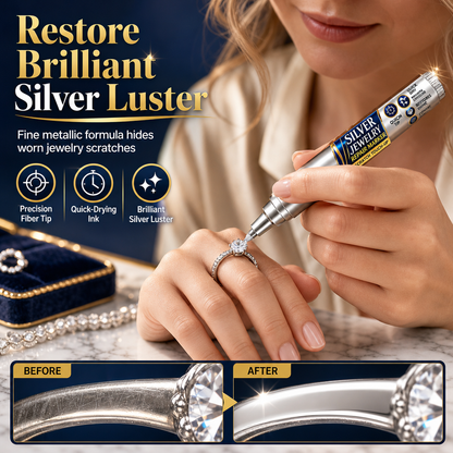 ✨ Rotulador de retoque para joyería en tono platead