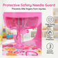 🧵 Mini juguete de máquina de coser eléctrica con protector de aguja