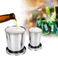 🥤 Vaso Plegable de Acero Inoxidable de 150 ml con Llavero