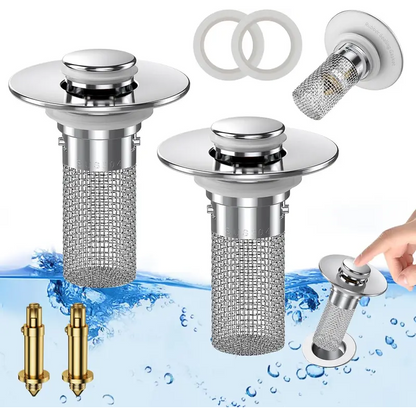 🚰 Tapón Pop-Up Antiatascos de Acero Inoxidable 304
