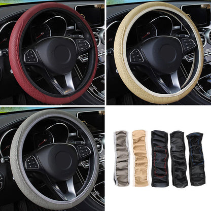 🚗 Funda de Volante de Cuero Sintético para Mejor Agarre y Protección