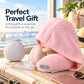 ✈️ Almohada Cervical de Viaje con Capucha y Ajuste Regulable