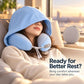 ✈️ Almohada Cervical de Viaje con Capucha y Ajuste Regulable