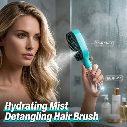 💇 Cepillo Antiestático Desenredante con Pulverizador